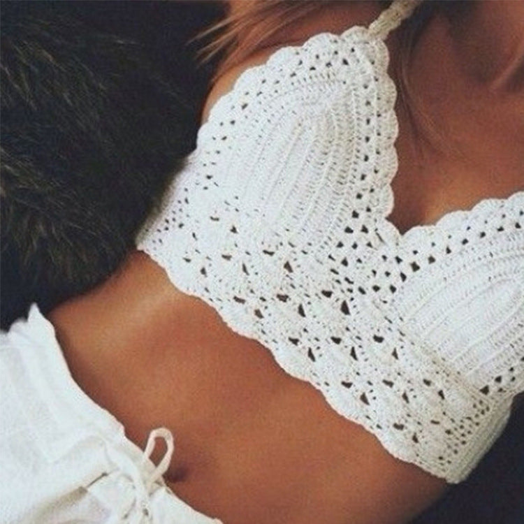 Knitted Halter Bikini Top