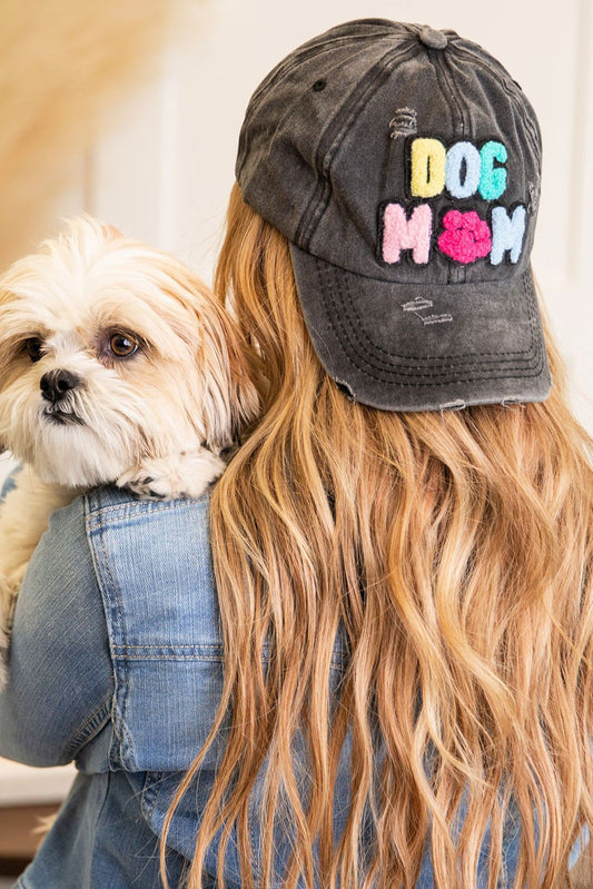 Gorra de béisbol negra DOG MAMA