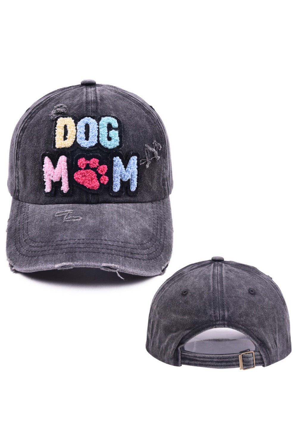 Gorra de béisbol negra DOG MAMA