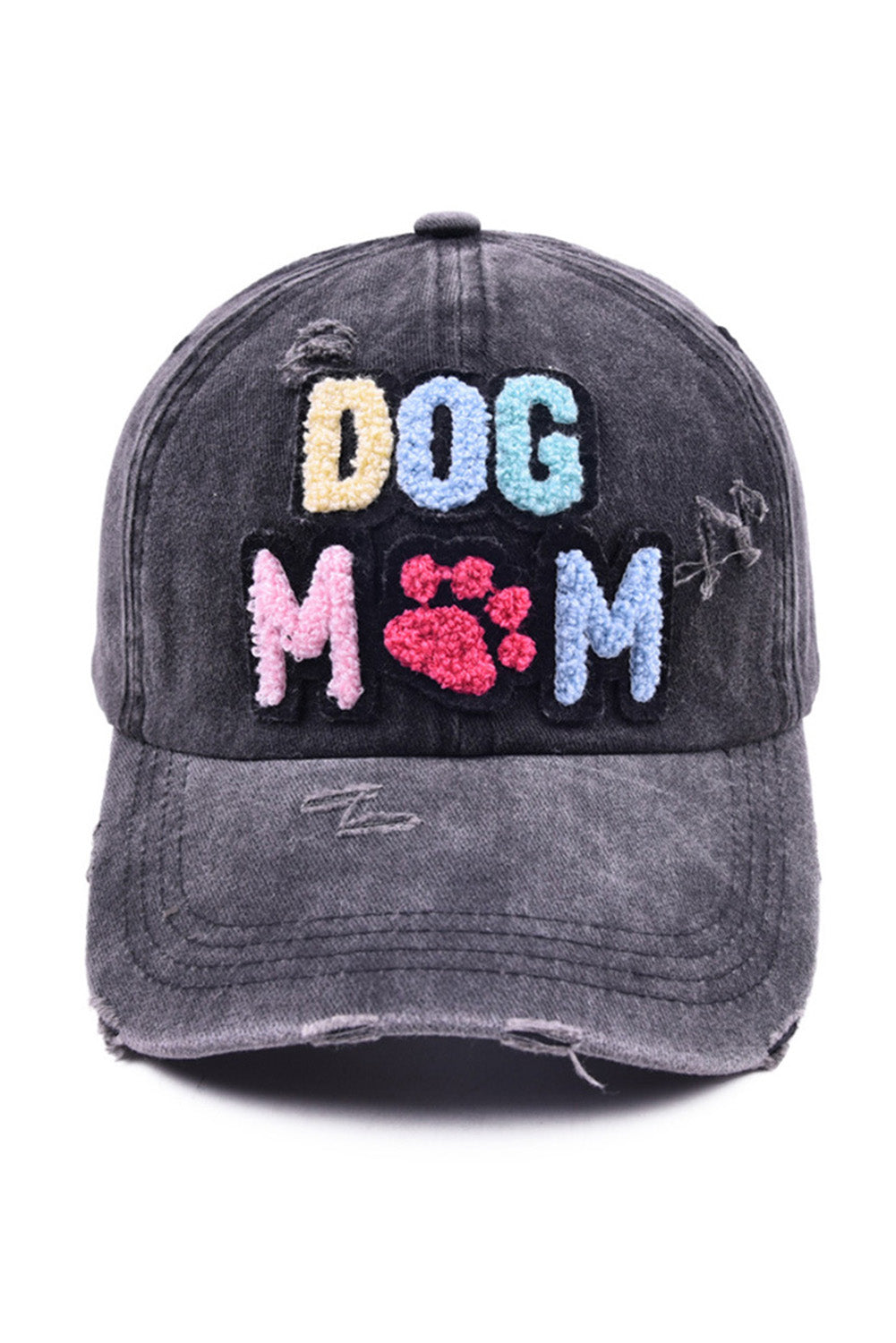 Gorra de béisbol negra DOG MAMA