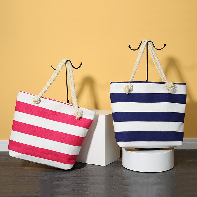 Striped Beach Casual Bag